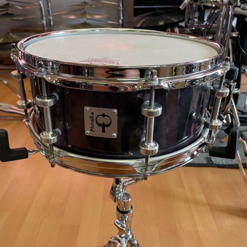 PHONIKA SNARE DRUM 12X4,5&quot; 8 HOLES SLATTED PURPLE-SILVER-BLACK