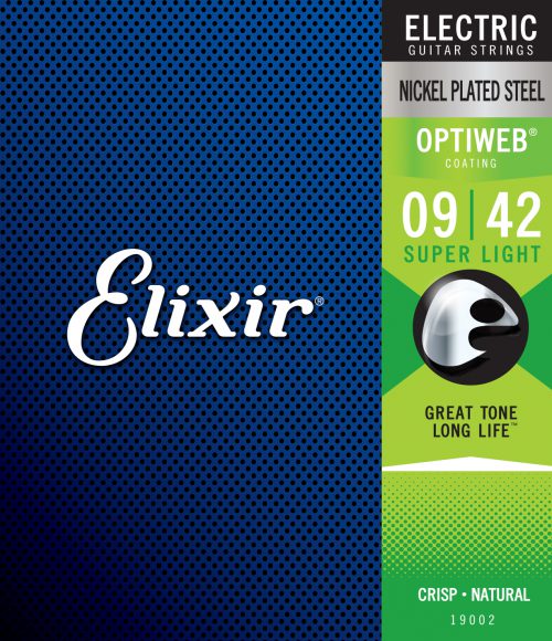 ELIXIR CORDE PER CHITARRA ELETTRICA 9 42 OPTIWEB 19002