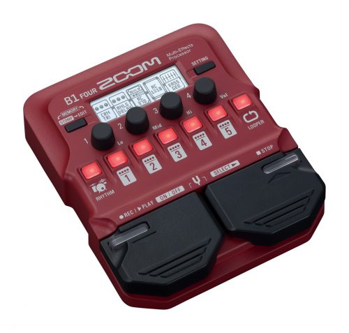 Zoom B1 FOUR - pedaliera multieffetto, amp-simulator per basso