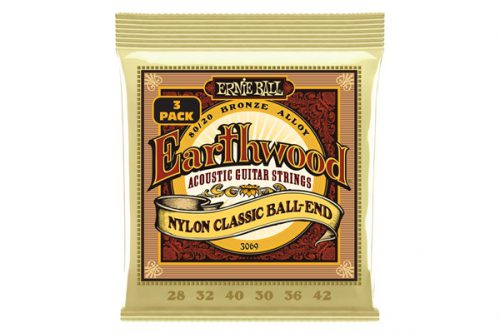 ERNIE BALL - 3069 ERTHWD FOLK NYLON, PK 28 42