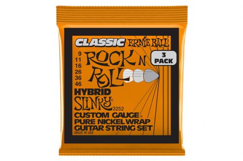 ERNIE BALL - 3252 HYBRID SLINKYCLASSIC RNR PK 9 46