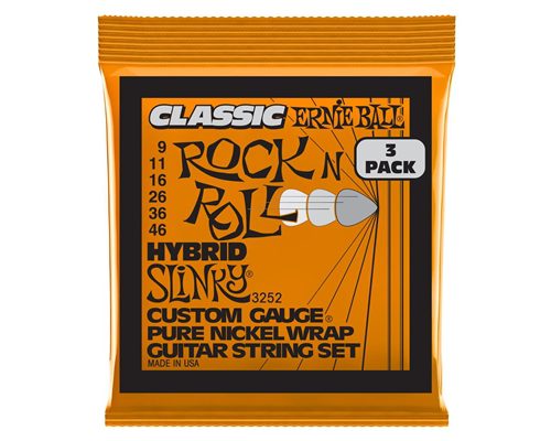 ERNIE BALL - 3252 HYBRID SLINKYCLASSIC RNR PK 9 46