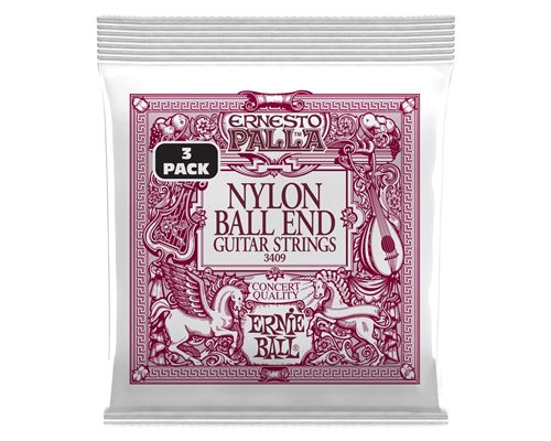 ERNIE BALL - 3409 ERNESTO PALLA BK GOLD BALL 3 PK