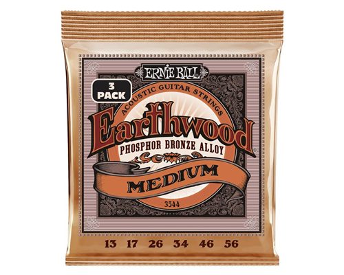 ERNIE BALL - 3544 ERTHWD MED PHOS 3 PK 13 56