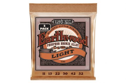 ERNIE BALL - 3548 EARTHWOOD LIGHT PHOS 3 PK 11 52