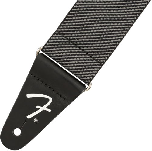 Fender tracolla elasticizzata WeighLess 2" Tweed Strap, Grey