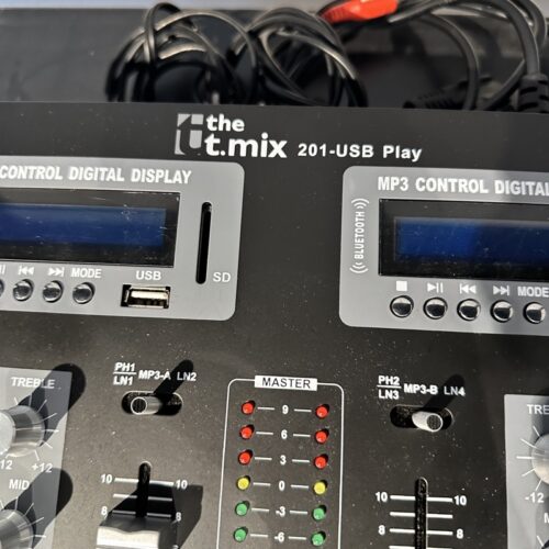 T.MIX 201 USB PLAY CONSOLLE PER DJ USB USATO