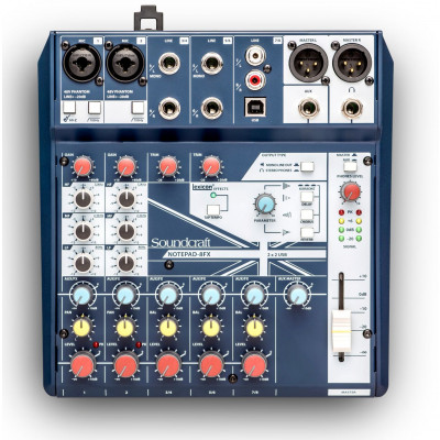 SOUNDCRAFT MIXER NOTEPAD-8FX