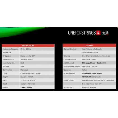 ACUS AMPLIFICATORE ONE FORSTRINGS 4 FERDI WOOD