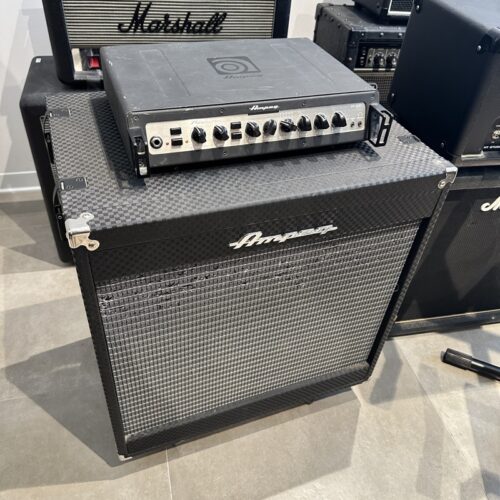 AMPEG PF500 + PF115HE AMPLIFICATORE TESTATA CASSA PER BASSO USATO