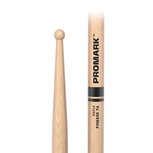 PROMARK Bacchette Finesse 7A in acero, punta piccola tonda in legno