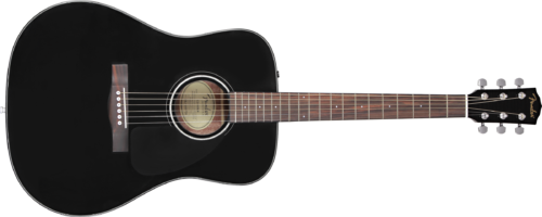 FENDER CHITARRA ACUSTICA CD-60 Dreadnought V3 w/Case, Walnut Fingerboard, Black