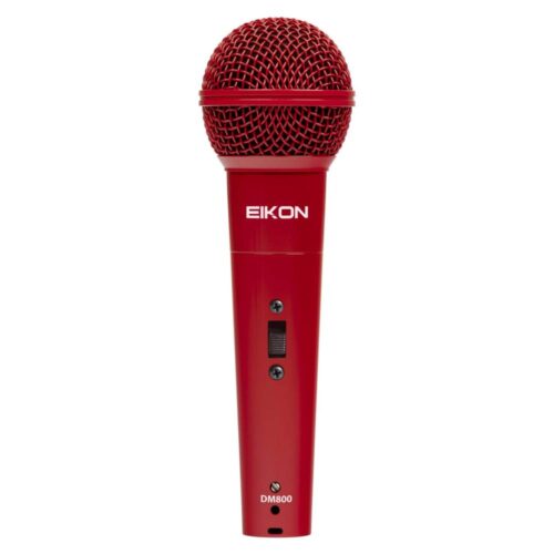 EIKON MICROFONO DINAMICO ROSSO CON CAVO XLR