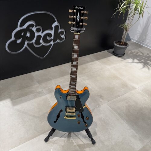 HARLEY BENTON HB-35 PLUS CHITARRA SEMIACUSTICA METALLIC BLUE USATO