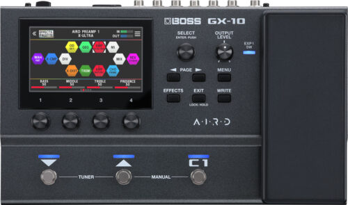 BOSS GX10 MULTIEFFETTO COMPACT PER CHITARRA E BASSO CON SCHERMO TOUCH