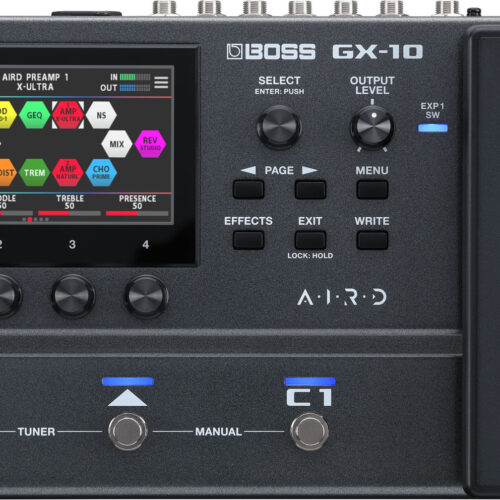 BOSS GX10 MULTIEFFETTO COMPACT PER CHITARRA E BASSO CON SCHERMO TOUCH