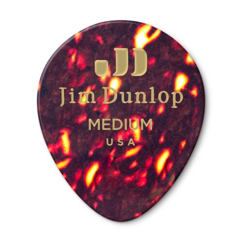 Dunlop PLETTRO 485P-05MD Celluloid Teardrop, Shell Medium