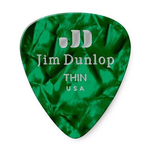 Dunlop PLETTRO 483R#12 Green Perloid - Thin